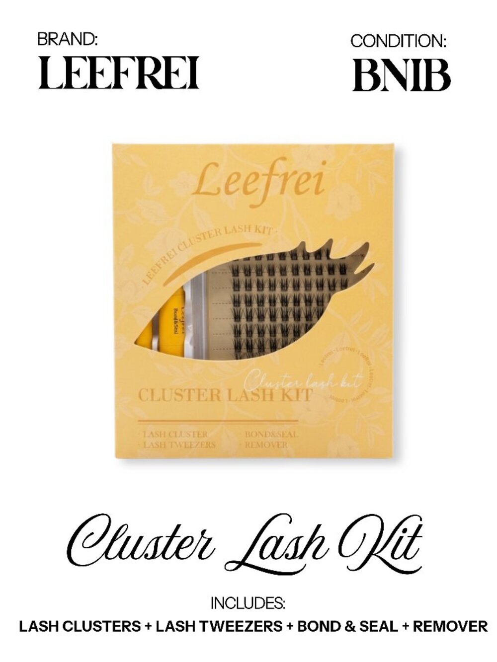 LEEFREI — DIY Cluster Lash Extension Kit - BNIB - Lash Clusters - MULTI